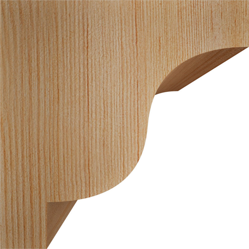 Newport Corbel, H 6 po x l 5,5 po x P 6 po, Sapin de Douglas, Lisse