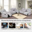 Ashtonbury - Causeuse inclinable en flanelle pour le salon-88479525