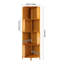 Bibliothèque de coin 54 po H 54 po, étagère de rangement autoportante l 12,60 po x P 12,60 po-156778880