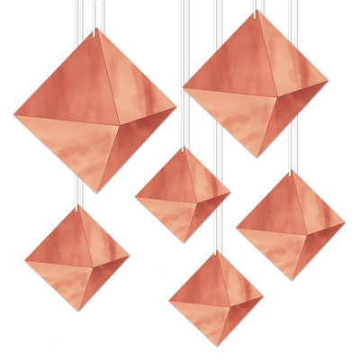 3-D Foil Diamonds - 5"-11" - Pack of 12