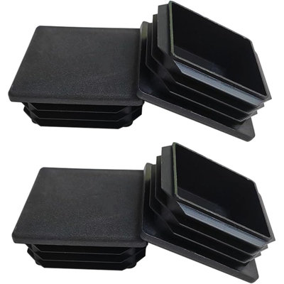 Black Plastic Plug,Tubing Post End Cap Suitable for Square