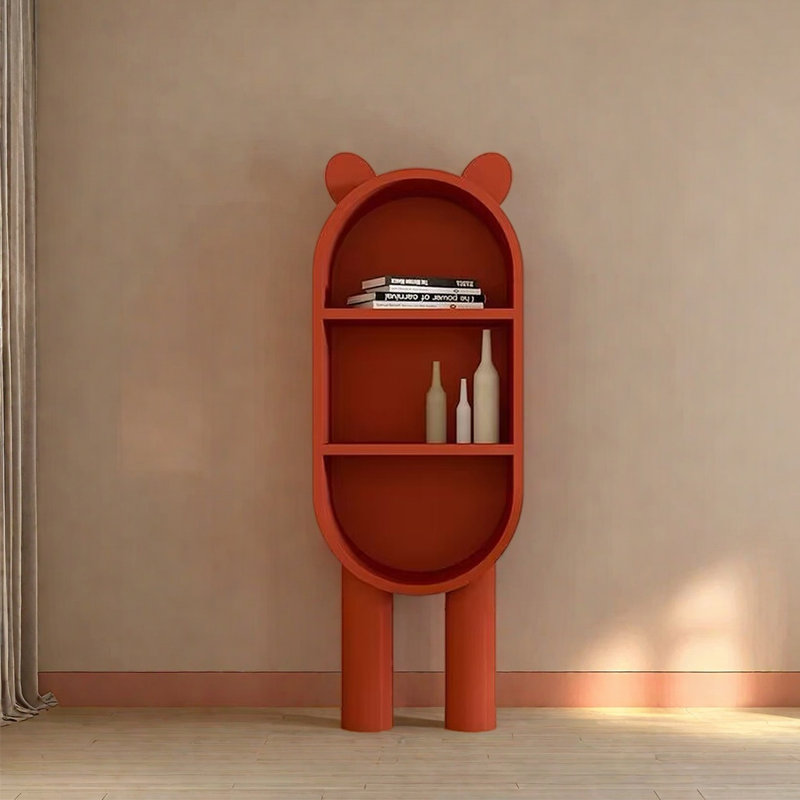 Hynes, Red, (3 Shelves) 62.99"H x 23.62"W x 13.78"D