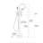 Topcraft Double Handle Freestanding Bathtub Faucet Floor Mount Tub Filler with Handheld Shower-115941581
