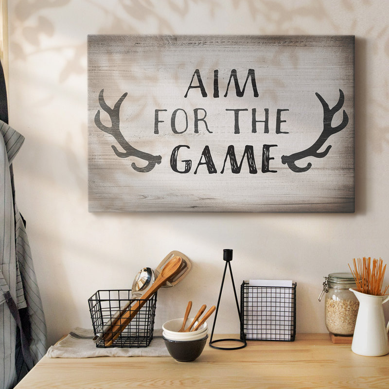 Toile tendue avec toile Aim Game, H 12 po x l 18 po