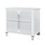 Table de chevet grise