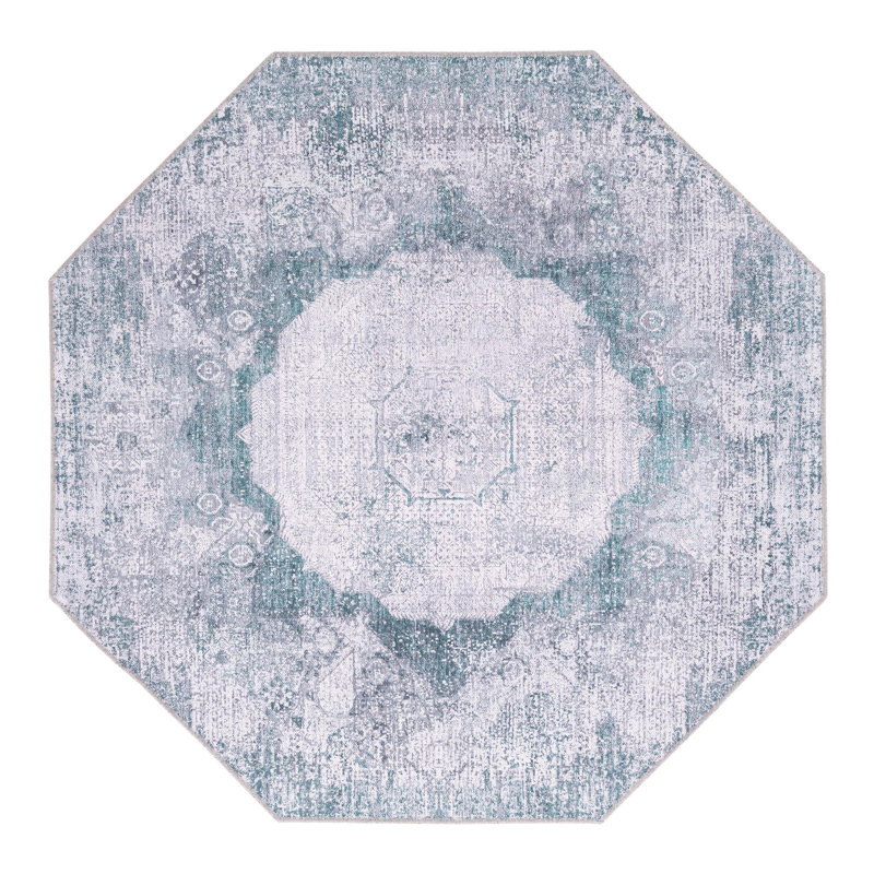 Octavie Abstract Indoor Rug, Octagon 5' x 5'