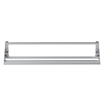 62 in. Stainless Steel Tubular Glass Rack Shelf