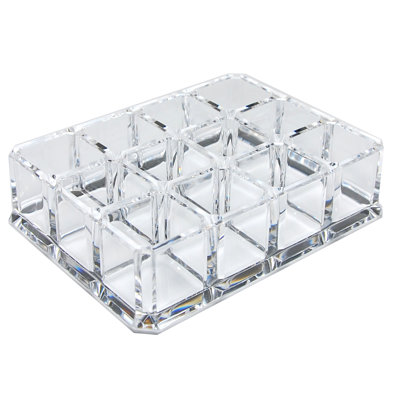 Plastic 12 Compartment Makeup Organizer
