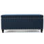 Banc de rangement avec garniture cloutée