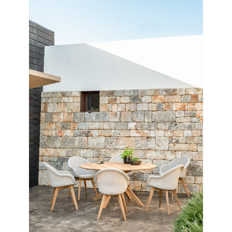 Edgard Outdoor Dining Armchair, Beige