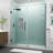 Belmore GS 57" x 72" Hinged Frameless Frosted Shower Door-105493358-105493353