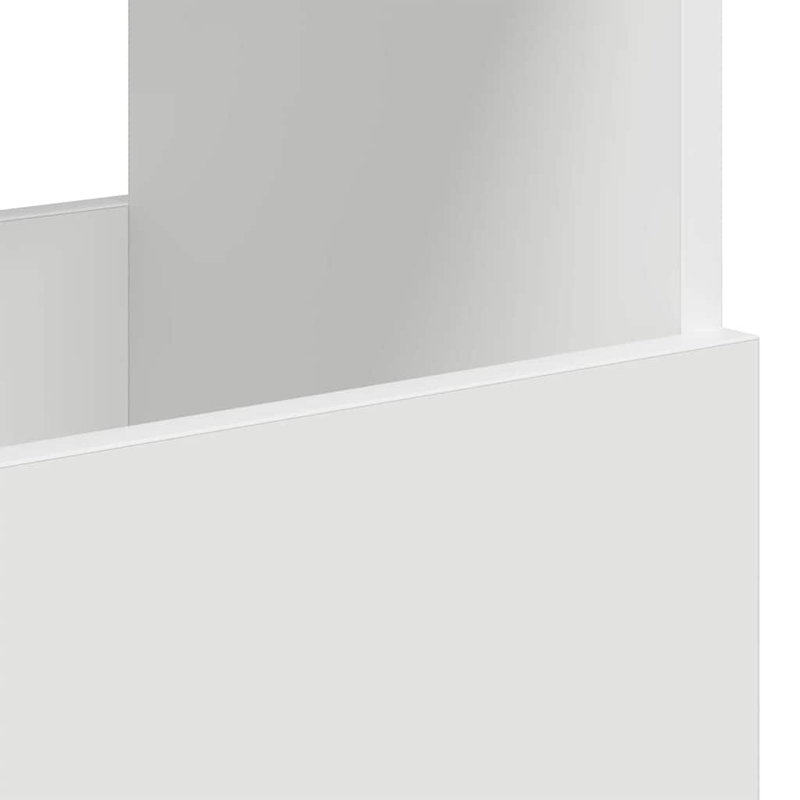 Wood Free Standing Magazine Rack, White