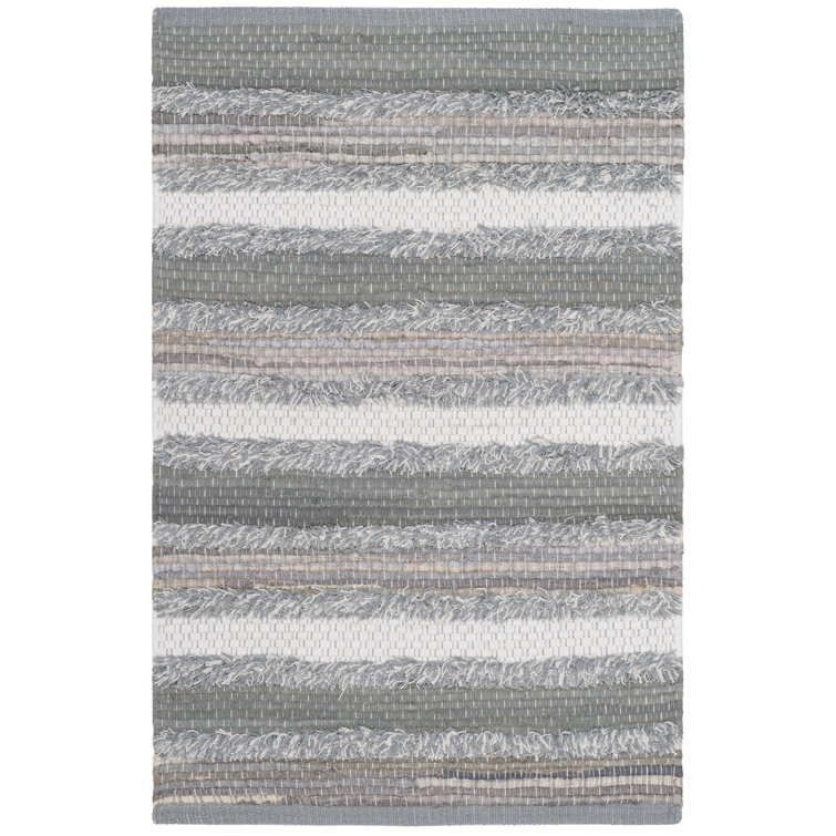 Monaca Hand Woven Cotton Striped Rug