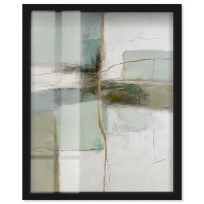 «Golden Fissure Living Room Art Shadowbox» par Art Remedy