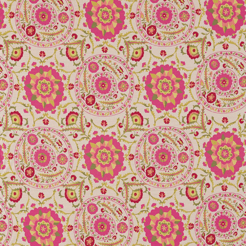 Anthos Fabric, Cerise/Lime
