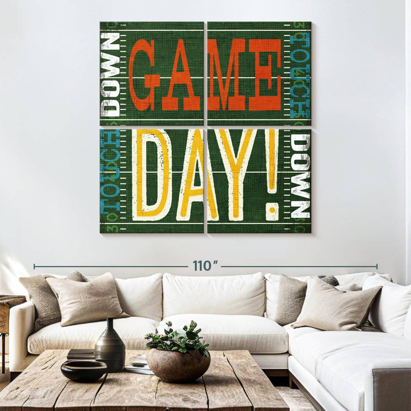 Kema Football Typographie II, H 74 po x l 74 po