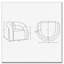 Fauteuil d'appoint Boucle