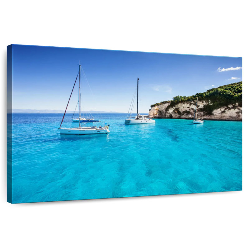 Mehar Paxos Island Sailboats, 34" H x 51" W