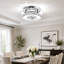 Plafonnier encastré rond en cristal 1 lumière DEL 7,9 po
