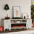 88 Inch Fireplace Tv Stand For Tvs Up To 95 Inch,farmhouse Entertainment Center With 50" Electric Fireplace,white Tv Console With Storage Cabinets And Drawers For Living Room