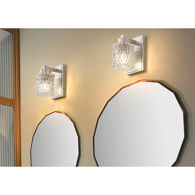 Danika 8 inch Brushed Nickel 1 Light Wall Sconce, Brushed Nickel