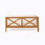 BANC D'ANGLE GAUCHE EN X