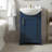 Drum-shaped basin design standalone single vanity set-346653175