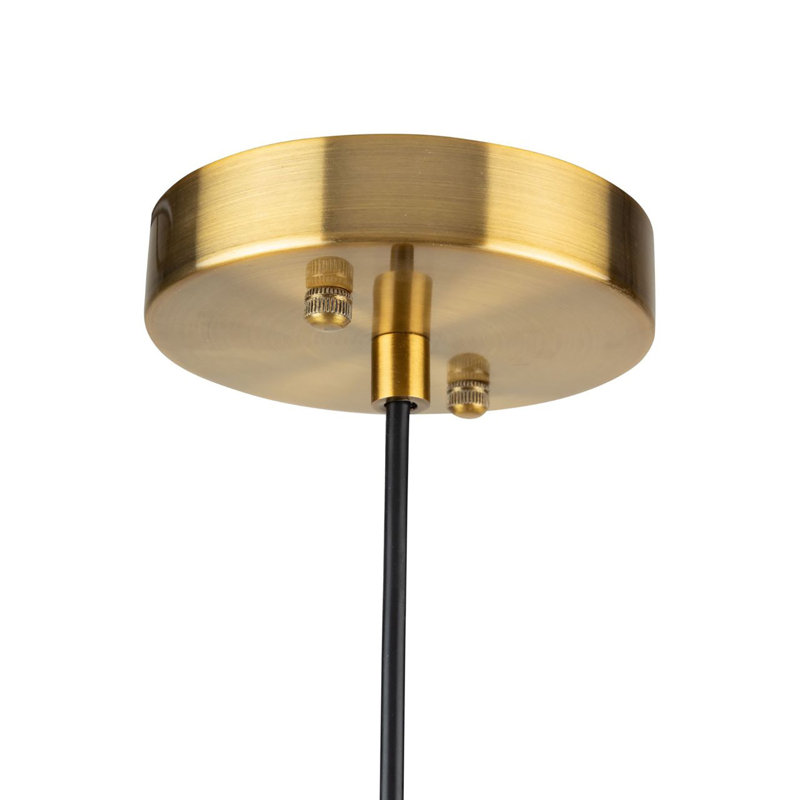 Remick - 1-Light Pendant - White/Brass