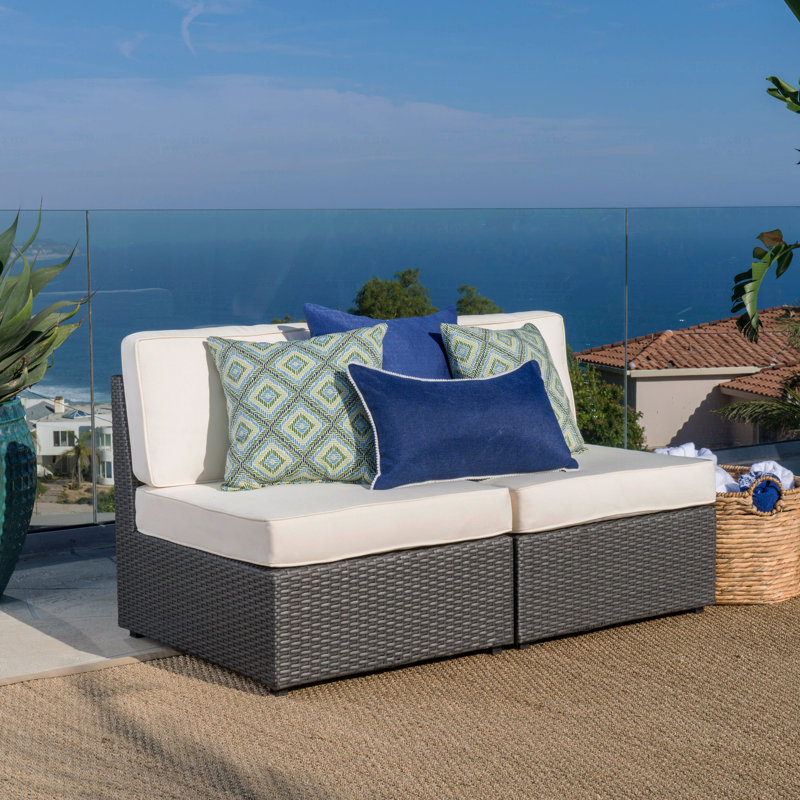 Patio Armless Chair, White