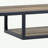 Rustic Oak And Black Console Table With 2 Shelves