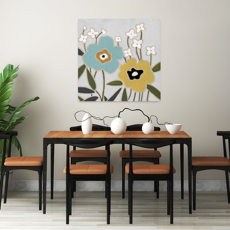 Art floral Pop I, H 32 po x l 32 po