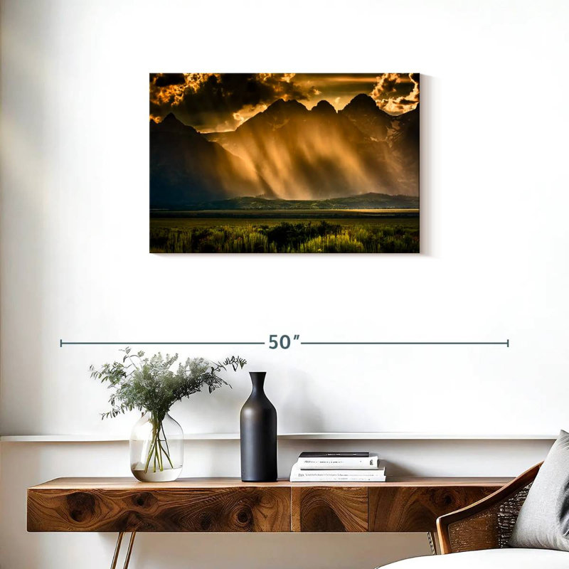 Alvord Stormy Grand Tetons, H 20 po x l 30 po