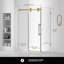 Porte de douche coulissante simple sans cadre l 48,25 po x H 74,25 po-83967781