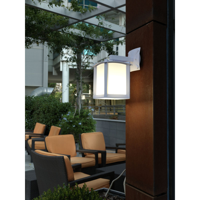 Outdoor Wall Lantern, 33cm H x 21cm W x 26cm D, Urban Grey
