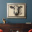 «Charcoal Cow I», reproduction sur toile encadrée-790439826