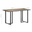 Cayson Solid Wood Top Metal Base Dining Table-1269037886-1302953237