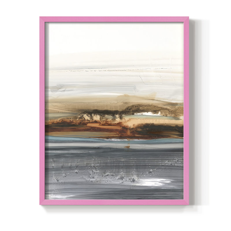 Sienna Dunes II, reproduction encadrée - bois massif, H 30 po x l 24 po, Rose