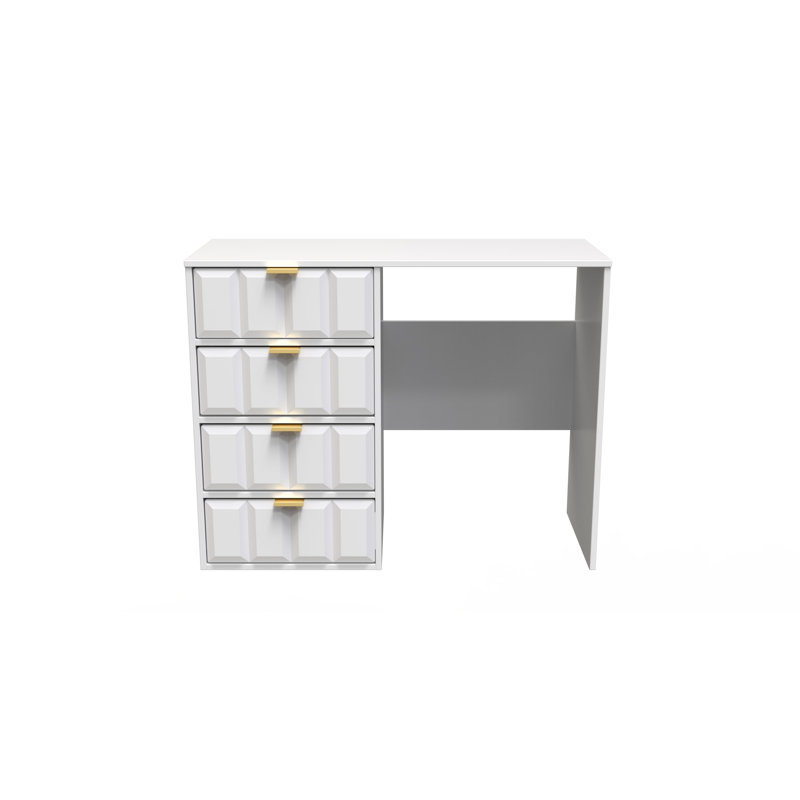 Alcimon 4 Drawer Vanity, White
