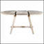 Table de salle à manger extensible rétro en bois pour les réunions de famille et les repas de tous les jours