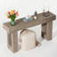 Console 63 po en bois Farmhouse