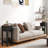 Nightstand Set of 2 with Drawer and Open Storage Shelf, White-125912471