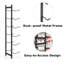 Wall Mounted Wine Bottle Rack Black