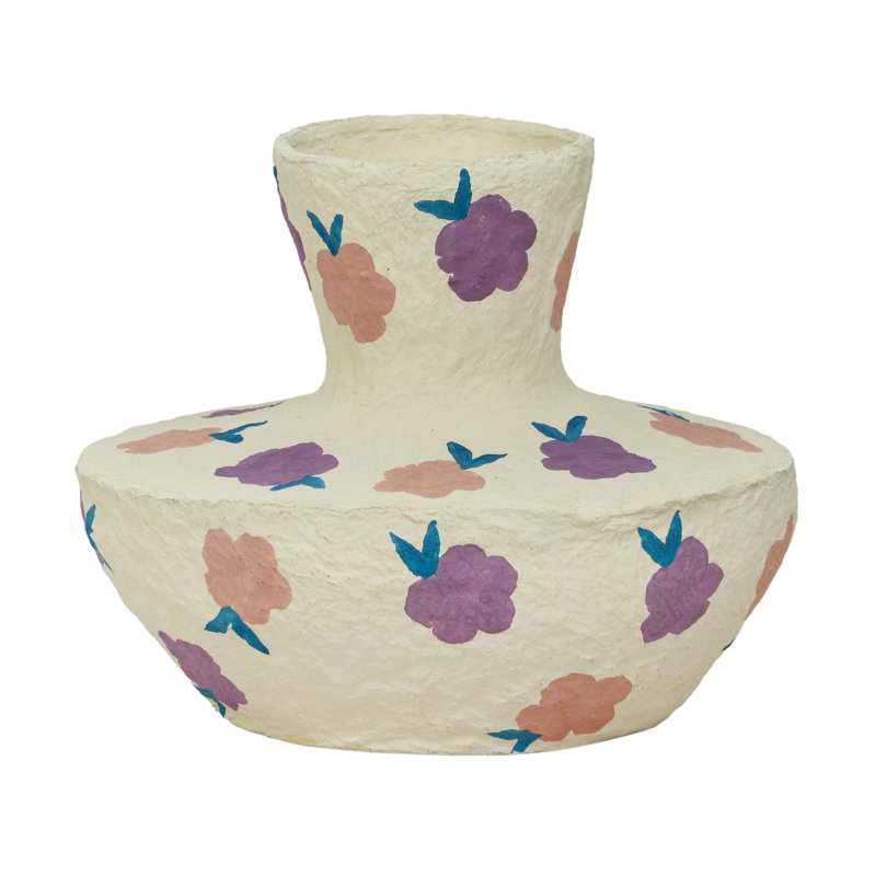 Vase en coton mâché dans Spring Blossoms