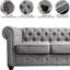 Causeuse rembourrée capitonnée, causeuse Chesterfield avec accoudoir à accoudoirs à défilement, canapé modulaire pour le bureau du salon-1596294782