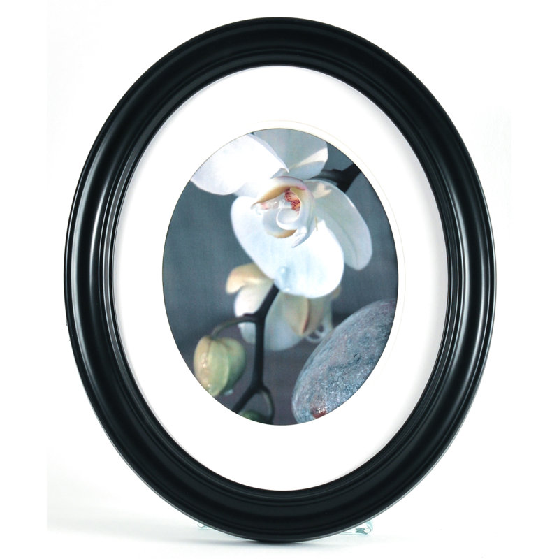 Besednice Black Matte Picture Frame with Mat