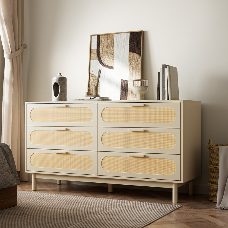 Commode 6 tiroirs l 55,1 po