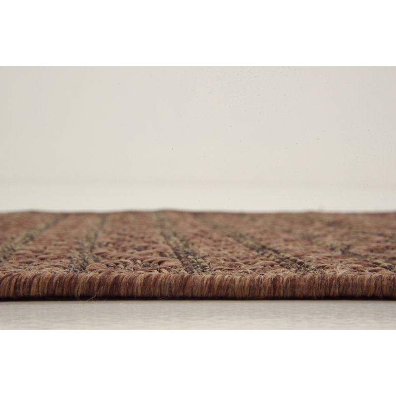 Robbinston Striped Indoor / Outdoor Rug, Rectangle 3'3" x 5'1"
