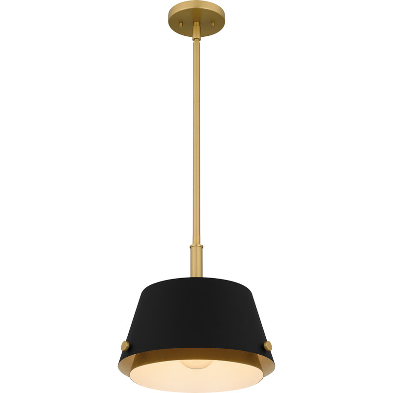 Luminaire suspendu noir mat à 1 lumière Sharri
