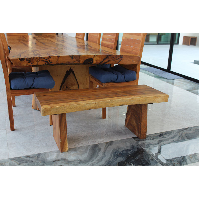 Kristofer Solid Wood Bench, Oak