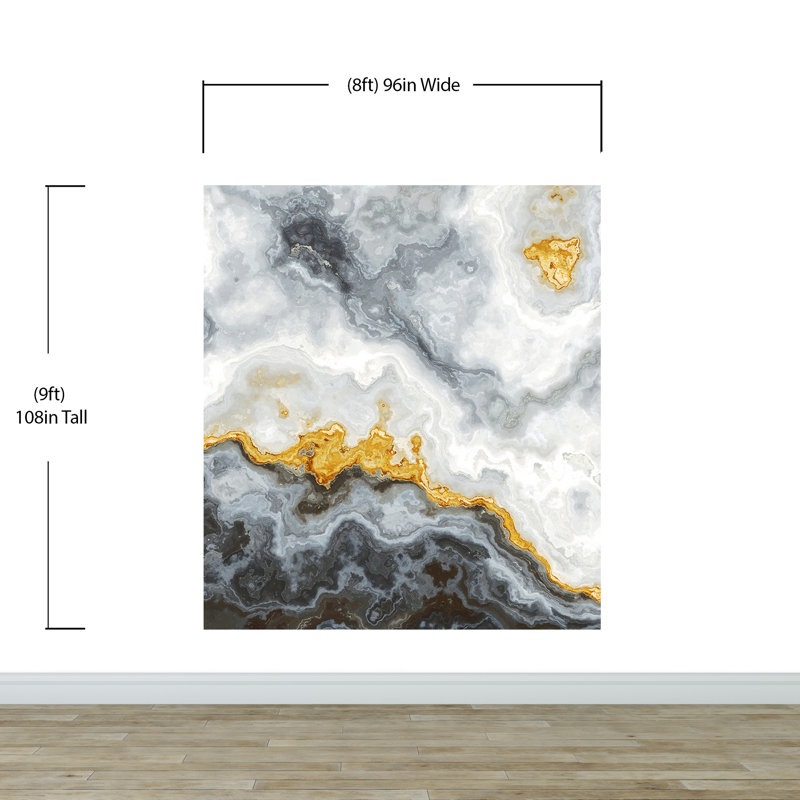 Murale pierre agate quartz, l 96 po x L 108 po